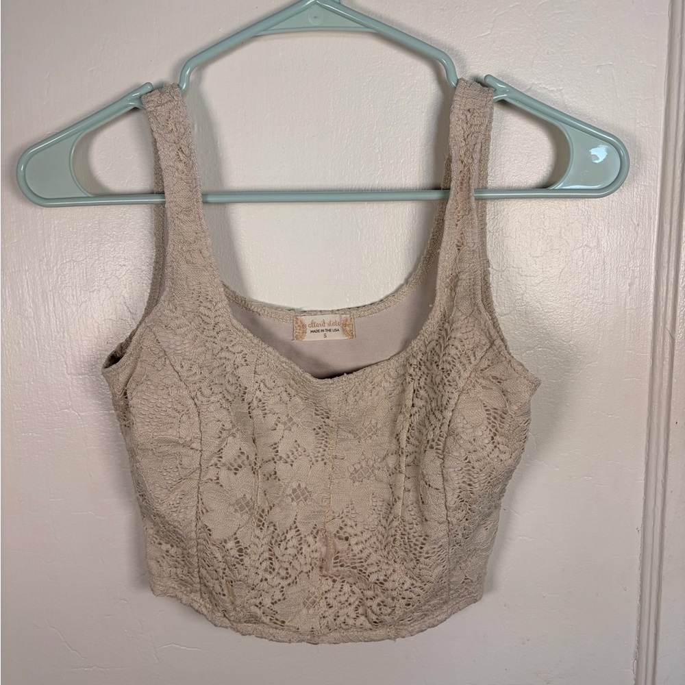Altar’d State lace crop top SIZE S